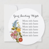 ハンガリーフローラNO2 招待状 (裏面)