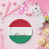 ハンガリープレート，ハンガリー国旗のパーティー/スポーツ ペーパープレート (パーティー)