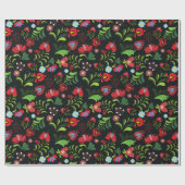 ハンガリーマチョ刺繍デザイン ラッピングペーパー (フラット)