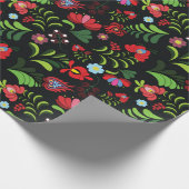 ハンガリーマチョ刺繍デザイン ラッピングペーパー (角)