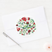 ハンガリーマティフォークアート ラウンドシール (封筒)