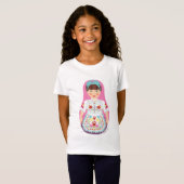 ハンガリーマトリョシュカ女子Tシャツ Tシャツ (正面フル)