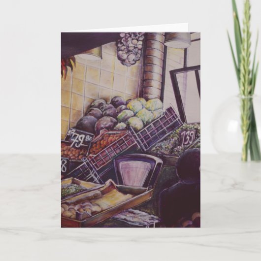 ハンガリーマーケットプレイスブダペストグリーティングカード カード (正面)