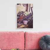 ハンガリーマーケットプレイスブダペスト キャンバスプリント (インサイチュ (リビング))