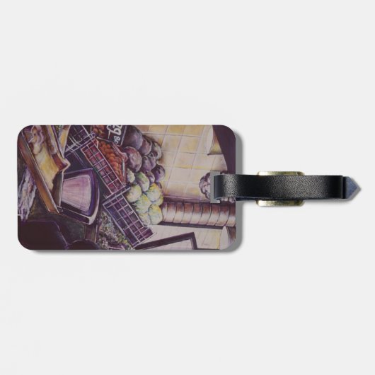 ハンガリーマーケットプレイス,ブダペストラゲッジタグ ラゲッジタグ (裏面横)