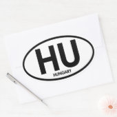 ハンガリーユーロカーオーバル 楕円形シール (封筒)