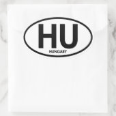 ハンガリーユーロカーオーバル 楕円形シール (バッグ)