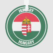 ハンガリーラウンドエンブレム オーナメント (裏面)