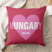 ハンガリーラブカスタムモノグラム装飾用クッション クッション (ブランケット)