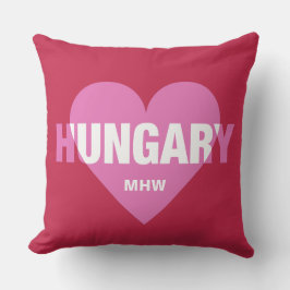 ハンガリーラブカスタムモノグラム装飾用クッション クッション