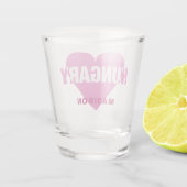 ハンガリーラブ名前をカスタムするショットグラス ショットグラス (裏面)
