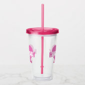 ハンガリーラブ名前をカスタムするタンブラー アクリルタンブラー (右)