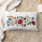 ハンガリーラプソディ#2フォーク刺繍 ランバークッション (ブランケット)