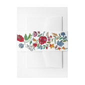 ハンガリーラプソディ#2フォーク刺繍 招待状ベリーバンド (正面例)