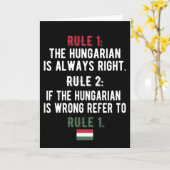 ハンガリールーツハンガリーフラグハンガリー伝統 カード (黄色い花)