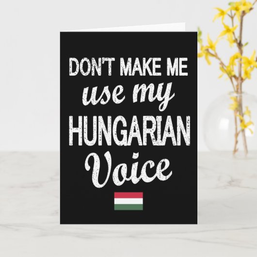 ハンガリールーツハンガリー国旗ハンガリー伝統 カード (黄色い花)