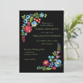 ハンガリーレッドローズ結婚式招待状 招待状 (スタンド正面)