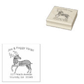 ハンガリーヴィンテージパーソナライズされた鹿 ラバースタンプ (押印)
