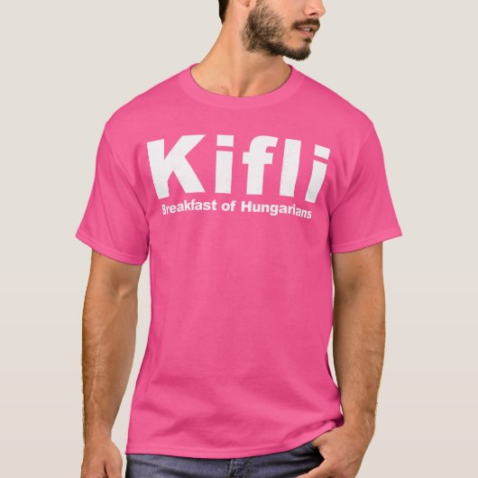 ハンガリー人の朝食キフリ ファニーハンガリー人服 Tシャツ (正面)