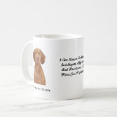 ハンガリー人のVizslaのマグ- 2つのイメージおよびモチーフの… コーヒーマグカップ (正面左)