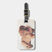 ハンガリー人のVizslaの子犬 ラゲッジタグ (正面縦)