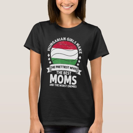 ハンガリー人ママ ハンガリー 母の日 ママ ハンガリー人 Tシャツ (正面)