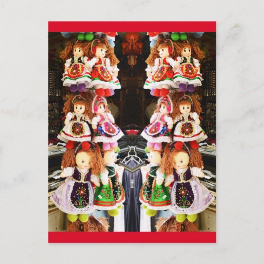 ハンガリー人形 ポストカード (正面)