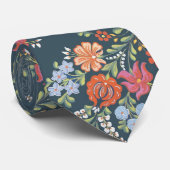 ハンガリー伝統的フローラモチーフ ネクタイ (ロール)