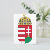 ハンガリー公式コートオブアームズ紋章 ポストカード (スタンド正面)