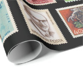 ハンガリー切手 ラッピングペーパー (ロールコーナー)