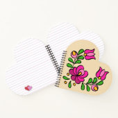 ハンガリー刺繍柄「マト」 – ピンク ノートブック (内部)