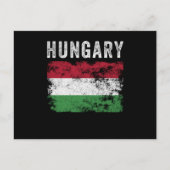 ハンガリー動揺して国旗 – ハンガリー国旗 ポストカード (正面)