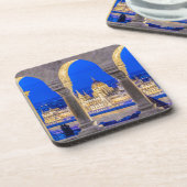 ハンガリー国会建物アットダスク コースター (左側)