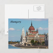 ハンガリー国会議事堂建物ブダペスト ポストカード (正面/裏面)