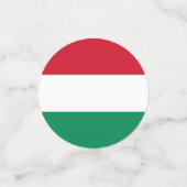 ハンガリー国旗が付いた表紙吹雪 コンフェッティ (スモール正面)