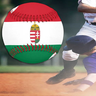 ハンガリー国旗とハンガリーのスポーツ/野球ボール 野球ボール