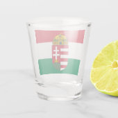 ハンガリー国旗とハンガリーの愛国者/スポーツ  ショットグラス (裏面)