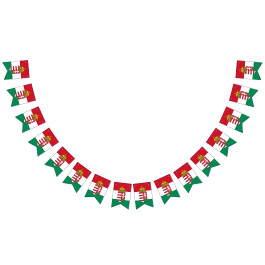 ハンガリー国旗とパーティーハンガリーのバナー/結婚式 バンティングフラッグ (全)