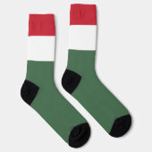 ハンガリー国旗と愛国的なハンガリープライド ソックス (右)