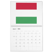 ハンガリー国旗のエンブレム カレンダー (3月 2026)