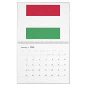 ハンガリー国旗のエンブレム カレンダー (1月 2026)