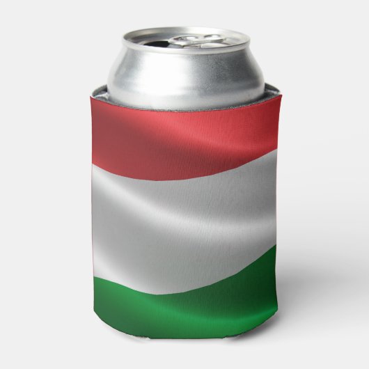 ハンガリー国旗のカスタムモノグラム缶クーラー 缶クーラー (缶正面)