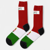 ハンガリー国旗のコート ソックス (左)