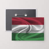 ハンガリー国旗のボタン 缶バッジ (正面/裏面)