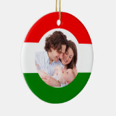 ハンガリー国旗の写真 セラミックオーナメント (右)