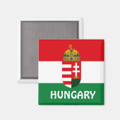 ハンガリー国旗の磁石 マグネット (正面/裏面)