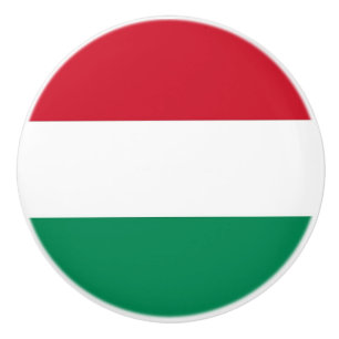 ハンガリー国旗を持つセラミックノブの引っ張り セラミックノブ