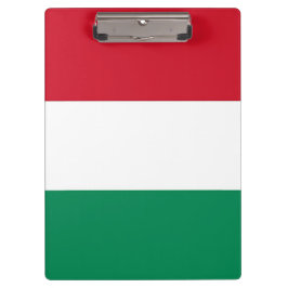 ハンガリー国旗を持つ愛国的なクリップボード クリップボード