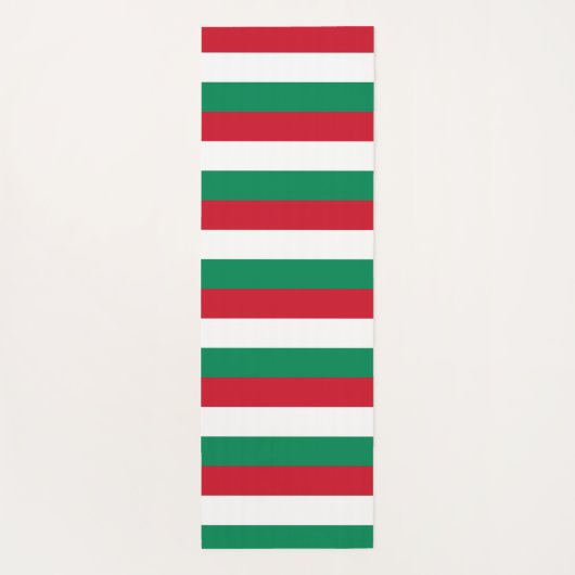 ハンガリー国旗を持つ愛国的なヨガマット ヨガマット (裏面)