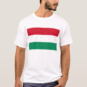 ハンガリー国旗を持つTシャツ Tシャツ